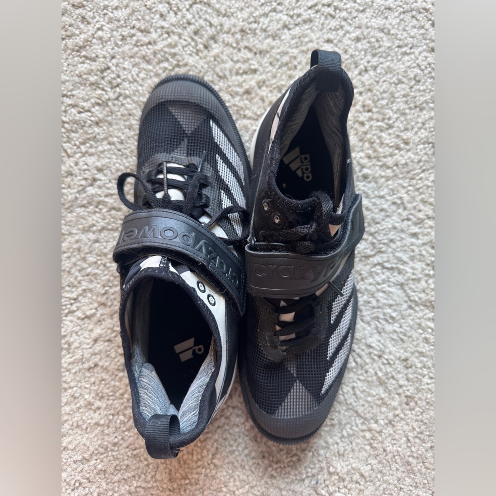 Adidas Black and White Sneakers, Men’s Size 9